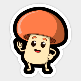 Cartoon mushroom Sticker